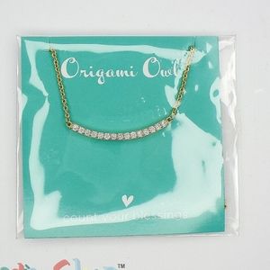 ✨  *Origami Owl* Gold & Rhinestone Necklace - NEW! - FAST SHIP!
